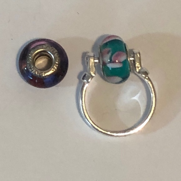 Pandora Pink Leather Bracelet & Jewelry Bundle - Picture 6 of 12